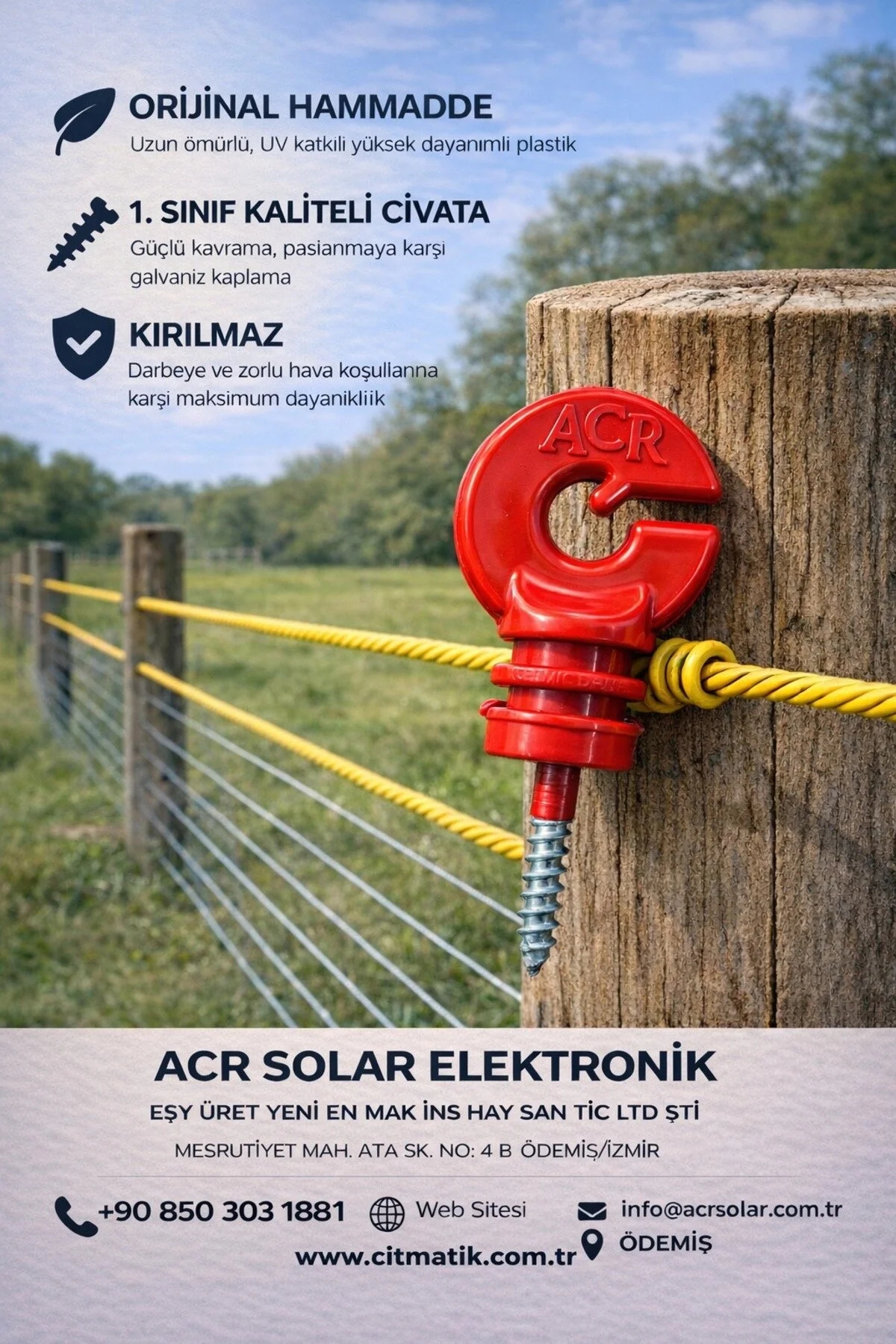 Ağaç Sıkma İzolatör LÜKS 25 ADET