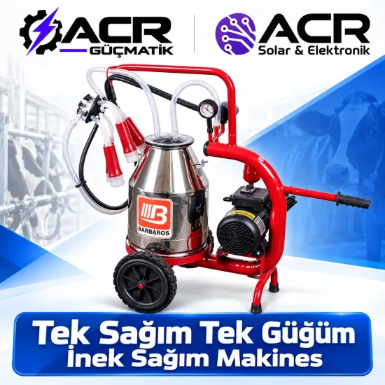 ACR Güçmatik Tek Sağım Tek Güğüm İnek Sağım Makinesi