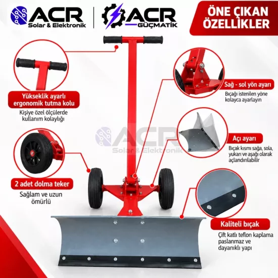 ACR Tekerlekli Kar Küreme ve Ahır Gübre Sıyırma Aparatı